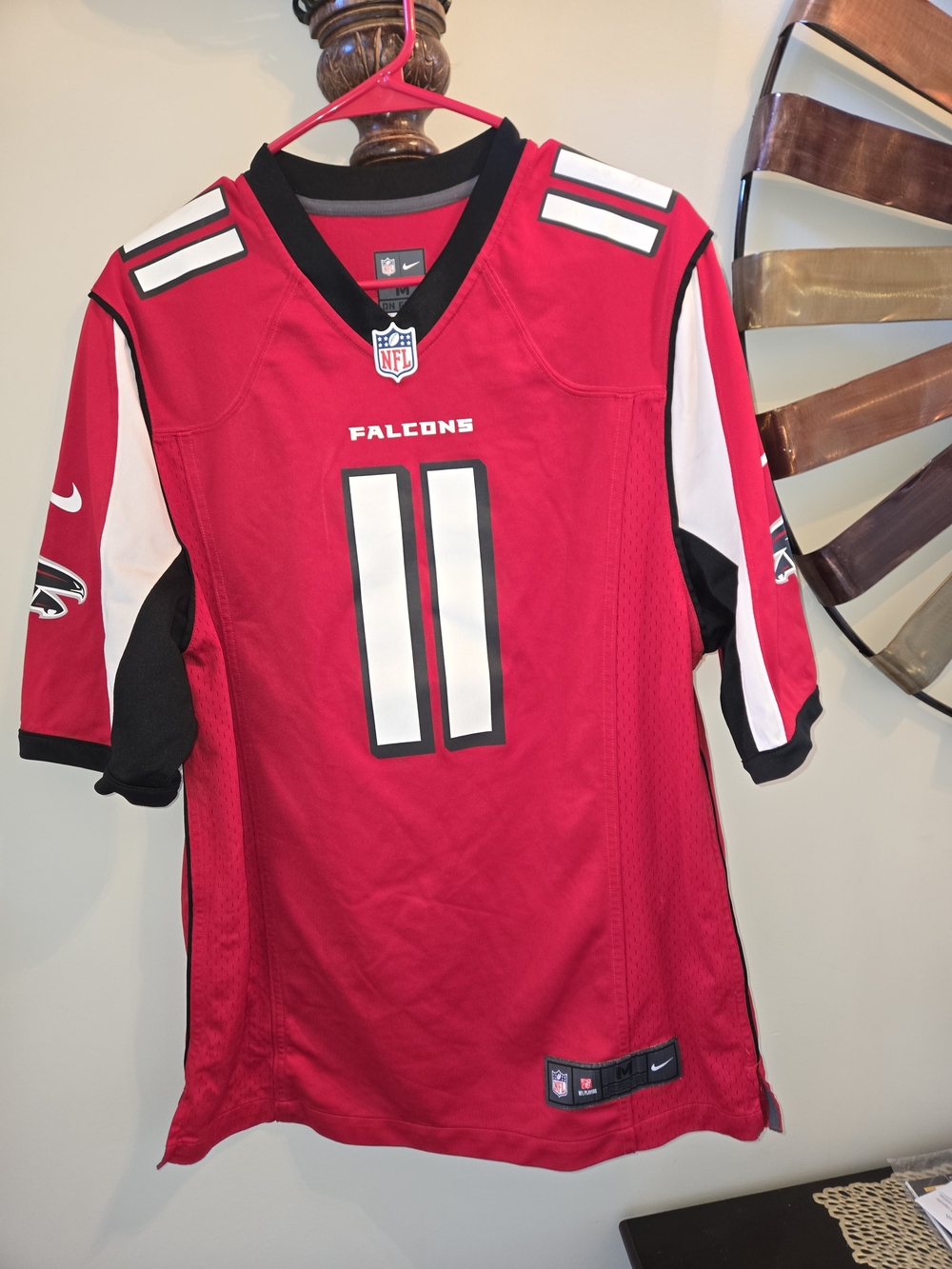 Nike Atlanta Falcons Men Red #11 Football Jersey